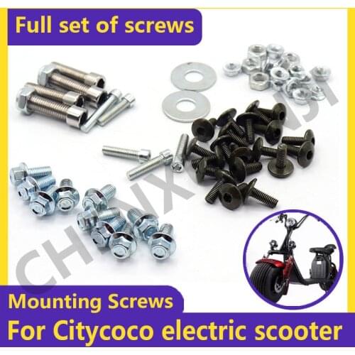 For Citycoco Electric Scooter Full set of screws stainless steel screw Decorative screws Electric scooter accessories