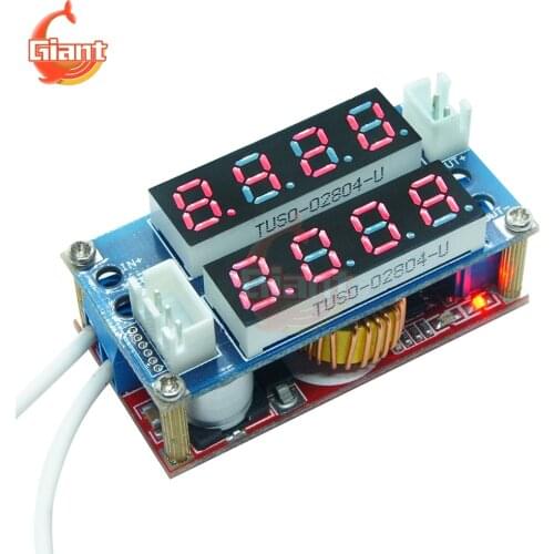 CC CV Adjustable Step Down Charge Module Digital LED Voltmeter Ammeter Display LED Driver for Arduino Constant Current 5A 5V 12V