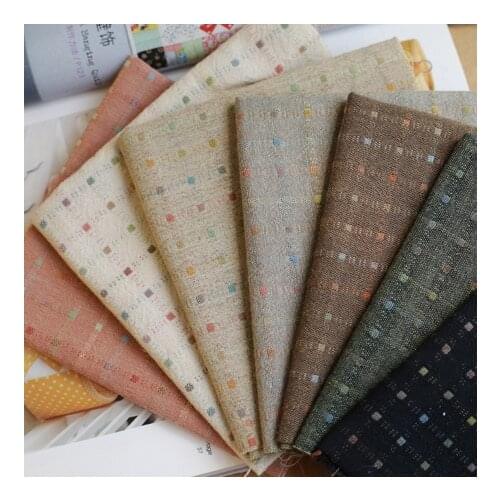 DIY Japan Little Cloth Group Yarn-dyed fabric,for Sewing Handmade Patchwork Quilting ,Grid Stripe Dot