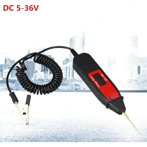 Universal 5-36V Automotive LCD Digital Circuit Tester Voltage Meter Pen Car Truck Circuit Scanner Power Probe Diagnostic Tool
