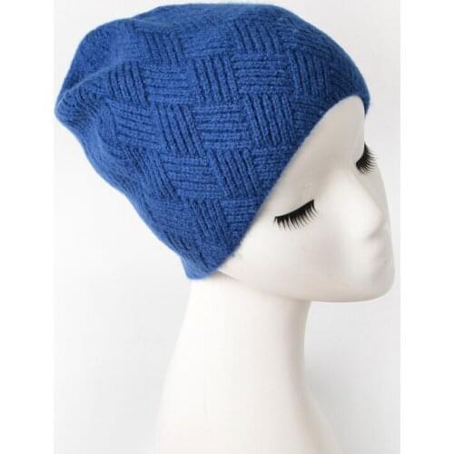 Women Beanie Winter Hat Knit Autumn Wool Warm Casual Outdoor Skiing Accessory For Adult