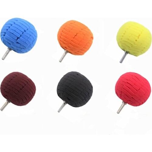 1PC 80mm Polishing Sponge Wheel Car Waxing Sponge Ball Round Disc Hub Polishing Wheel Pad Power Tools Maximum Speed 3000RMP