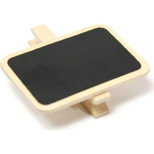 1 Pcs Note Pegs Mixed for Photo Paper Clothes Photo Holder Card Paper Note Memo Clip Mini Wooden Blackboard Clothespin Clips