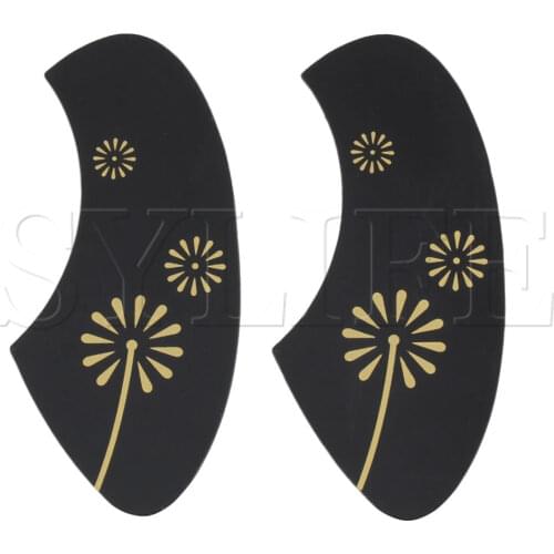 2pcs Black Scratch Plates Pickguards for 23 inch Ukulele Hawaii Guitar