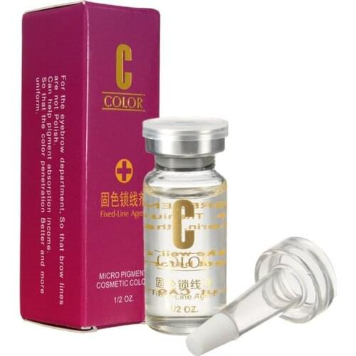 2 pc Lock Color Fixed-Line Agent Microblading Pigment Fixing Agent Permanent Makeup Eyebrow Lip Painless More Beautiful Color