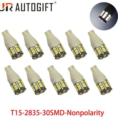 20pcs T15 LED Bulbs 2835 30SMD LED Backup Light 921 912 W16W LED Bulbs Car Reverse Lamp nonpolarity White DC12V-24V
