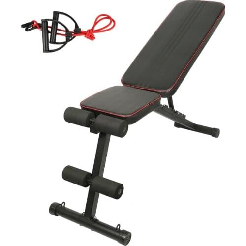 Sit Up Bench Stool 4 in 1 Folding Dumbbell Adjustable Ab Muscle Training Board Workout Multifunction Home Gym Fitness Equipment