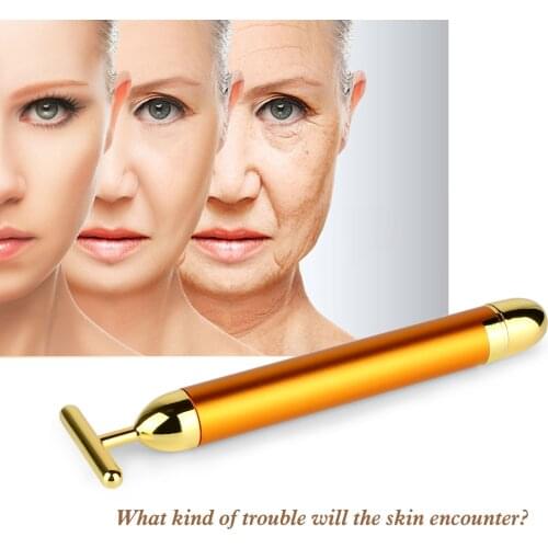 6000Hz Anti Aging Face Wrinkle Treatment vibration beauty instrument Slimming Stick Vibrating Facial Massager Skin Beauty Bar