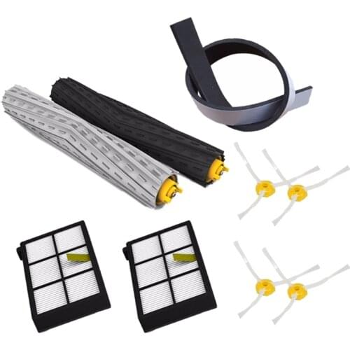 9Pcs/lot Replacement Kit for irobot roomba parts brush dust hepa filter Crash bar for roomba 800 870 880 980 vacuum cleaner Robo