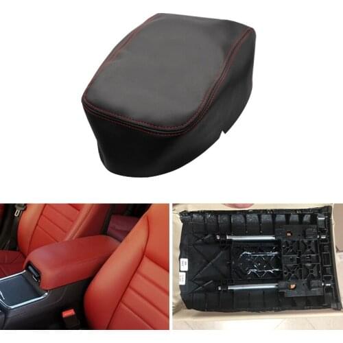 Car-styling Microfiber Leather Center Control Armrest Box Cover Trim For Dodge Charger 2011 2012 2013 2014 2015 2016 2017 2018