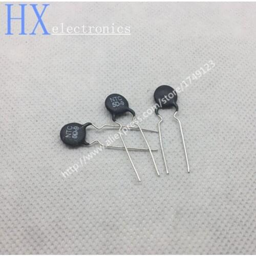 Free shipping 100PCS Thermistor NTC5D-9 5D9 9MM diameter negative thermal sensitive