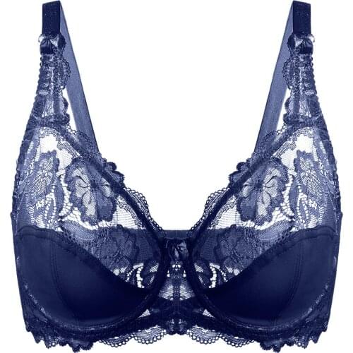 Yandw Sexy Bra Women Lace Bras Bralette Push Up Underwear Unpadded Brassiere Lingerie soutien gorge 36 38 40 42 44 46 C D E