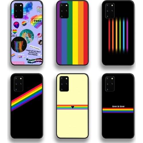 Gay Lesbian LGBT Rainbow Pride Phone Case For Samsung Galaxy S20 FE plus Ultra S6 S7 edge S8 S9 plus S10 5G lite 2020