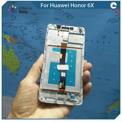 For Huawei Honor 6X BLN-L24 BLN-AL10 LCD Display + Touch Screen 100% NEW Digitizer Assembly Replacement with frame