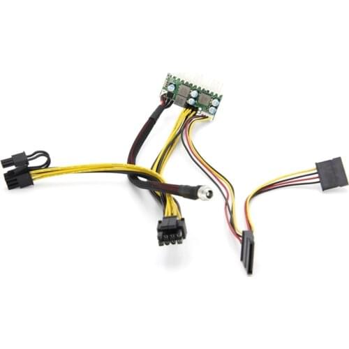 IOASPOW PCI-E Input DC 12V 300W DC-ATX-300W 24Pin PICO ATX Switch PSU Power Supply Module