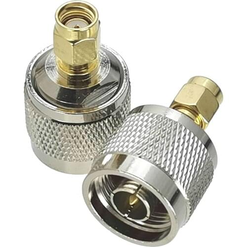 10Pcs RP-SMA Male jack to N Male Plug RF Adapter Connector Coaxial High Quanlity 50ohm