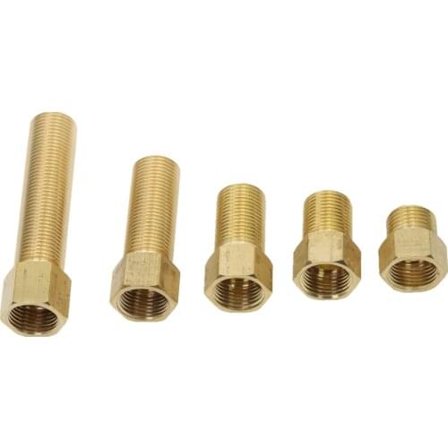 Brass Connector 1/2" BSP Male to Female Thread change Coupler straight in Adapter Fittings 28mm 40mm 50mm 70mm 100mm length