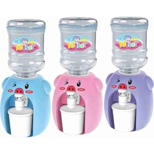 Simulation Mini Drink Water Dispenser Dollhouse Furniture Decoration Kids Doll House Toys Kitchen Play Game Drinking Fountain
