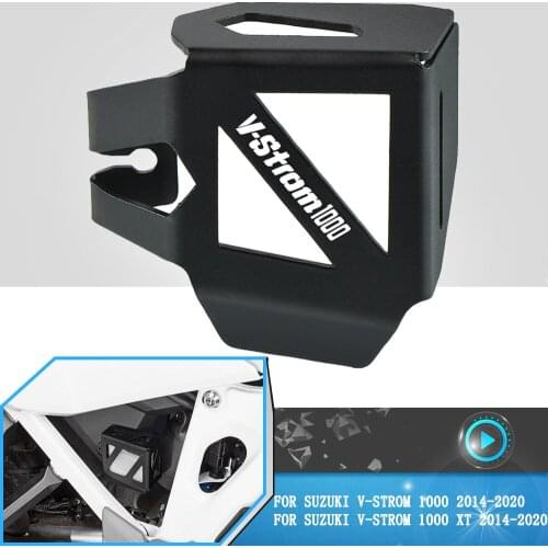 Motorcycle Rear Brake Fluid Reservoir Guard Cover Prote For SUZUKI V-STROM 1000 VSTROM 1000XT 2014 2015 2016 2017 2018 2019 2020