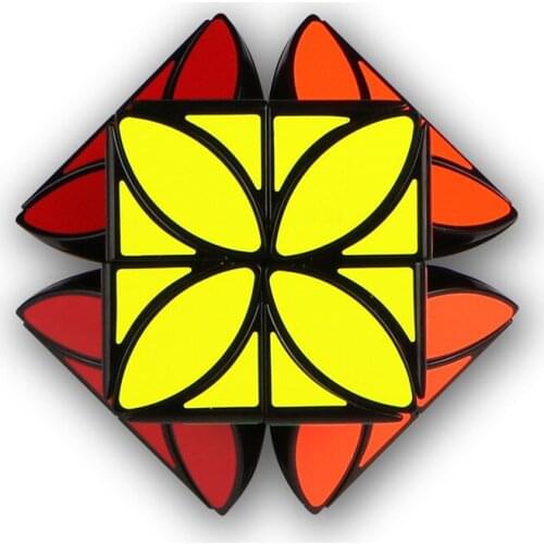 New QiYi Mofangge Four-leaf Clover Pattern Cubing Speed Puzzle Strange-shape 3x3 Magic Cube Skew Speed Cube Professional Puzzle