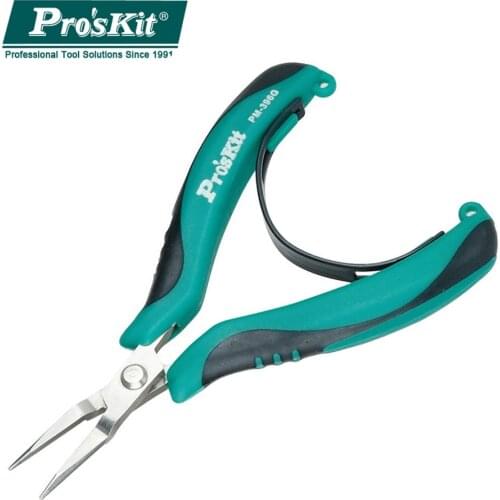 PM-396G ProsKit Mini Needle-Nose Pliers Steel Cutting Nippers Tool Fishing Pliers Electronic Pliers