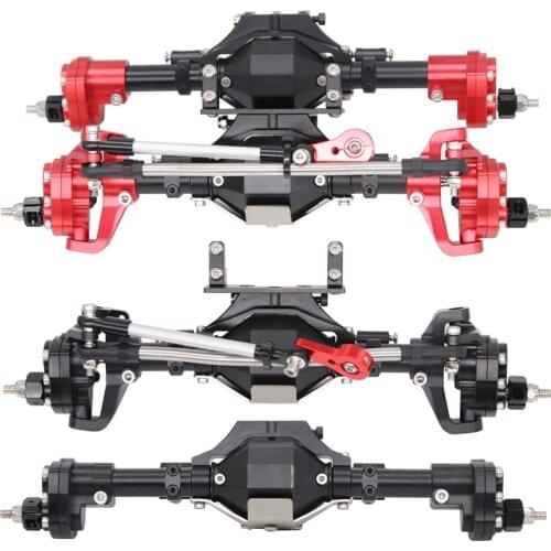 CNC RC Complete Front & Rear Axle for SCX10 313mm Wheelbase 1/10 RC Crawler