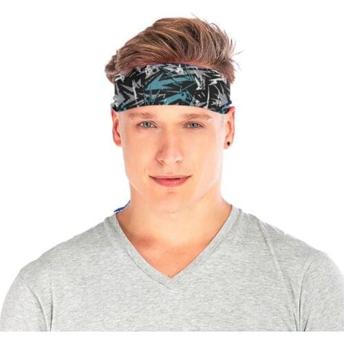 Men Sports Tennis Headband Outdoor Cycling Running Absorbent Sweat Band Unisex Yoga Fitness Compression Anti Slip Hair Headband
