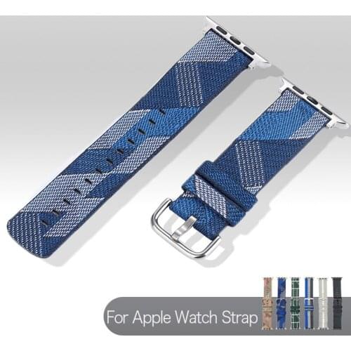 Nylon Watchband For Apple Watch Series 6 SE 5 4 3 Watch Wrist Strap Braided Bracelet Sport Watch Band For Apple Watch 40mm 44mm