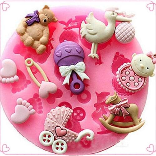 1PC Cake Decorating Tools Silicone Cupcake Jelly Moulds Food Grade Baking Accessories Cake Fondant Mold Kitchen Gargets