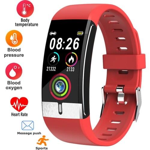 Men Women Smart Band Health Wristband Bracelet Sports Fitness Smartband With IP68 Waterproof Temperature Heart Rate Pedometer