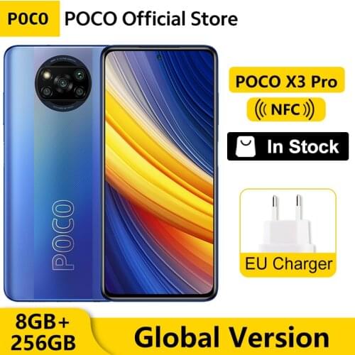Global Version POCO X3 Pro 8GB 256GB Snapdragon 860 Smartphone 6.67" 120Hz DotDisplay 5160mAh NFC Quad AI Camera 33W Charge