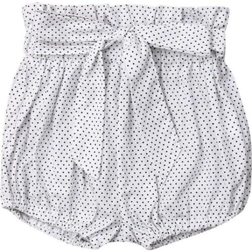 Trendy Casual Newborn Toddler Baby Boys Girls Kids clothes bow High waist Shorts Geometry cotton lovely Panties one pieces