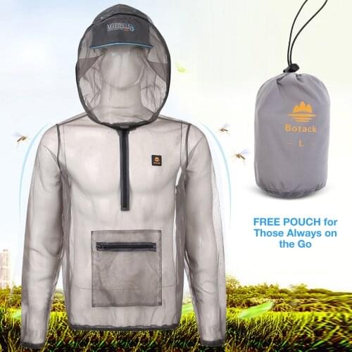 Outdoor Fishing Anti-mosquito Clothes Mosquito Repellent Suit Camping Mesh Suits Beekeeping Anti Fly Hunting Mosquito Jacket