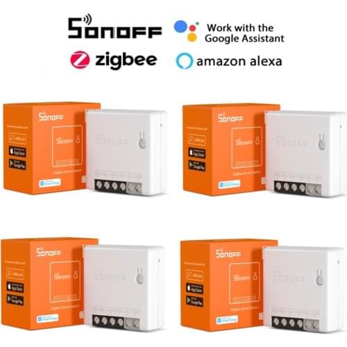1-30PCS SONOFF Original ZigBee MINIR2 ZB MINI Smart Two Way DIY Switch device ,works with Google Home Alexa Smartthing ZB Bridge