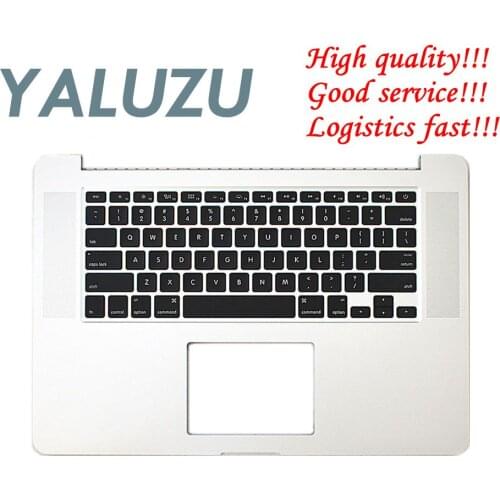 YALUZU new For Macbook Pro Retina 15" A1398 2015 year Top case Palmrest w keyboard upper case cover English keyboard 661-02536