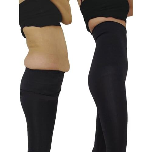 Women High Waist Black Corset Tights Body Shaper Two Size Thinner Slimming Product Sportswear Spandex Origin Turkey