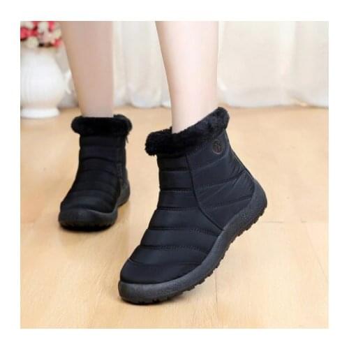 Winter womens heavy snow boots waterproof ankle boots