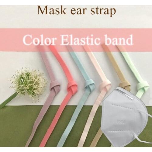 High quality 0.5kg/lot 5mm Flat rope DIY Face Masks Elastic Band Mask Rope Rubber Band String Ear Cord adjuster Band Accessories