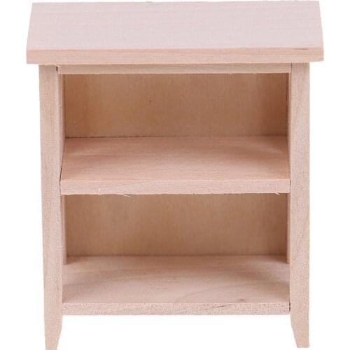 1/12 Dollhouse Miniature Unpainted Lockers Storage Rack Model DIY Accessories