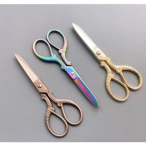 1Pcs Retro Tailors Scissors Antique Design Embroidery vintage scissors Sewing Scissors for Needlework Tailor Shears Hand Tools