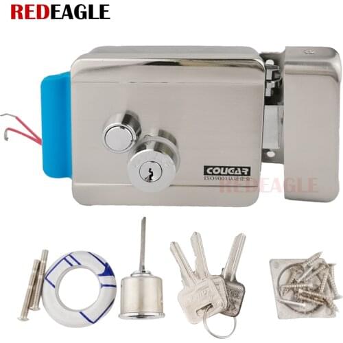 DC 12V Stainless Steel Electric Release Door Lock For Home Video Door Phone Intercom Access Control