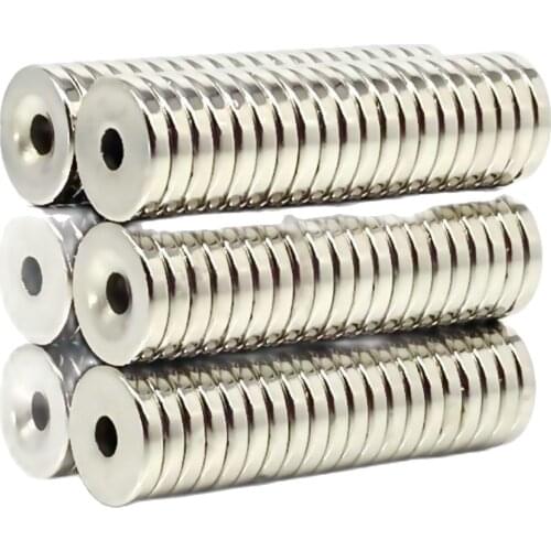5/10/20/50/100/500Pcs Neodymium Magnet 15mm x 3mm Hole 4mm/8mm N35 Round Super Powerful Strong Permanent Magnetic imanes Disc
