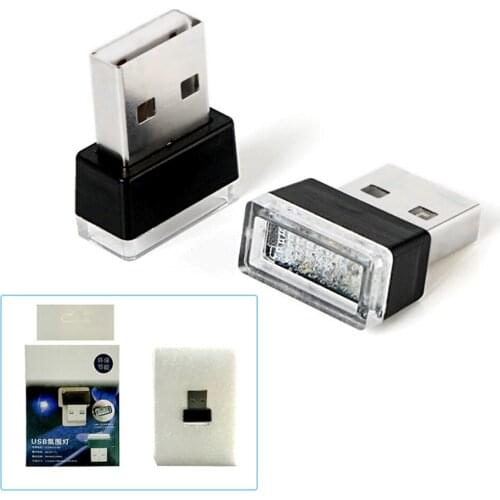 7 Colors Mini USB Light LED Modeling Light Car Ambient Light Neon Interior Light Car Interior Interior Car Light Random Color