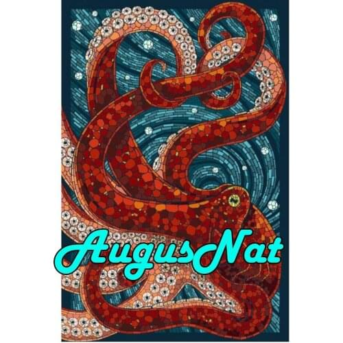 Fish diamond painting octopus full drill daimont embroidery picture sea animals diamant mosaic sticker diamand art new arrivals