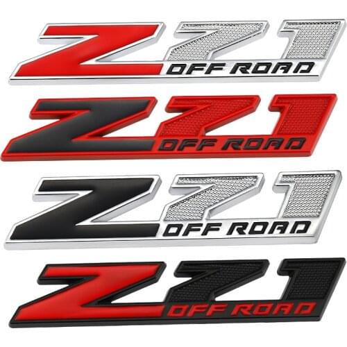 Car Sticker Emblem Front Hood Grille Badge Decals for Chevrolet Silverado Chevy Colorado Z71 OFF ROAD SIERRA 4X4 GMC styling
