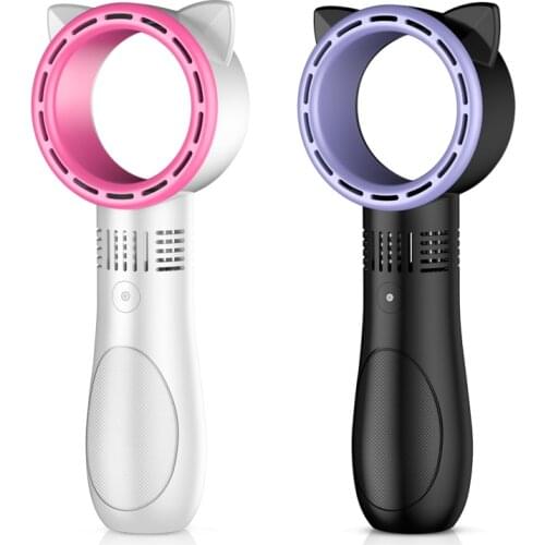 Yenvk Bladeless fan USB Rechargeable Handeld Mini No Leaf Fan With 3 Satge Adjustment