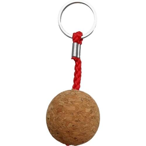 Floating Cork Keyring Buoyant Ball Key Ring Canoeing Water Sports Keychain
