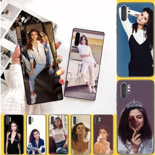 PENGHUWAN Selena Gomez DIY Luxury Phone Case for Samsung Note 3 4 5 7 8 9 10 pro M10 20 30
