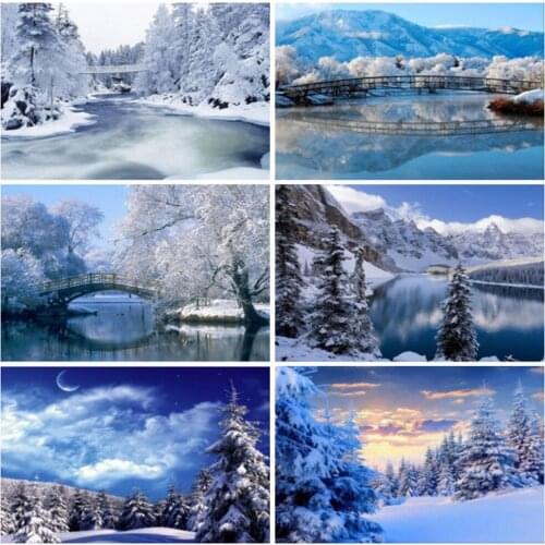 EverShine Diamond Painting Full Square Tree Cross Stitch Diamond Embroidery Landscape Mosaic Rhinestones Art Handmade Hobby Gift