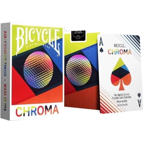 Bicycle Chroma Playing Cards USPCC Cardistry Deck Poker Size Magic Card Games Magic Props Magic Tricks for Magician